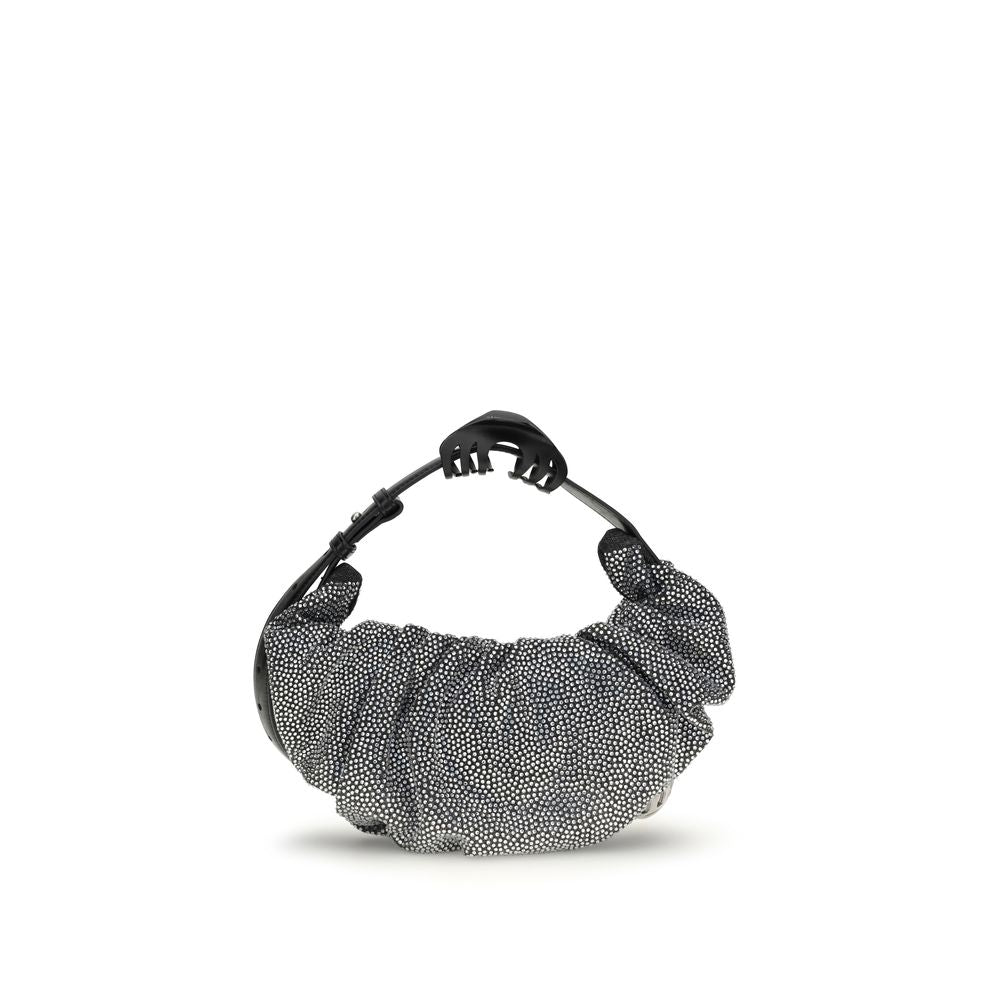 Diesel Silver Cotton Shoulder Bag
